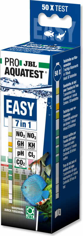 JBL ProAquaTest Easy 7in1 Tests d'eau bandelettes pour aquarium