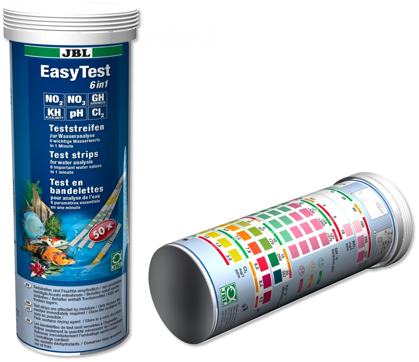 JBL EasyTest 6in1 -Teststreifen zum Schnelltest von Aquarienwasser