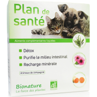 Bionature Plan de santé - Heilmittel für einen Monat, gegen Würmer unterstützt die Verdauung