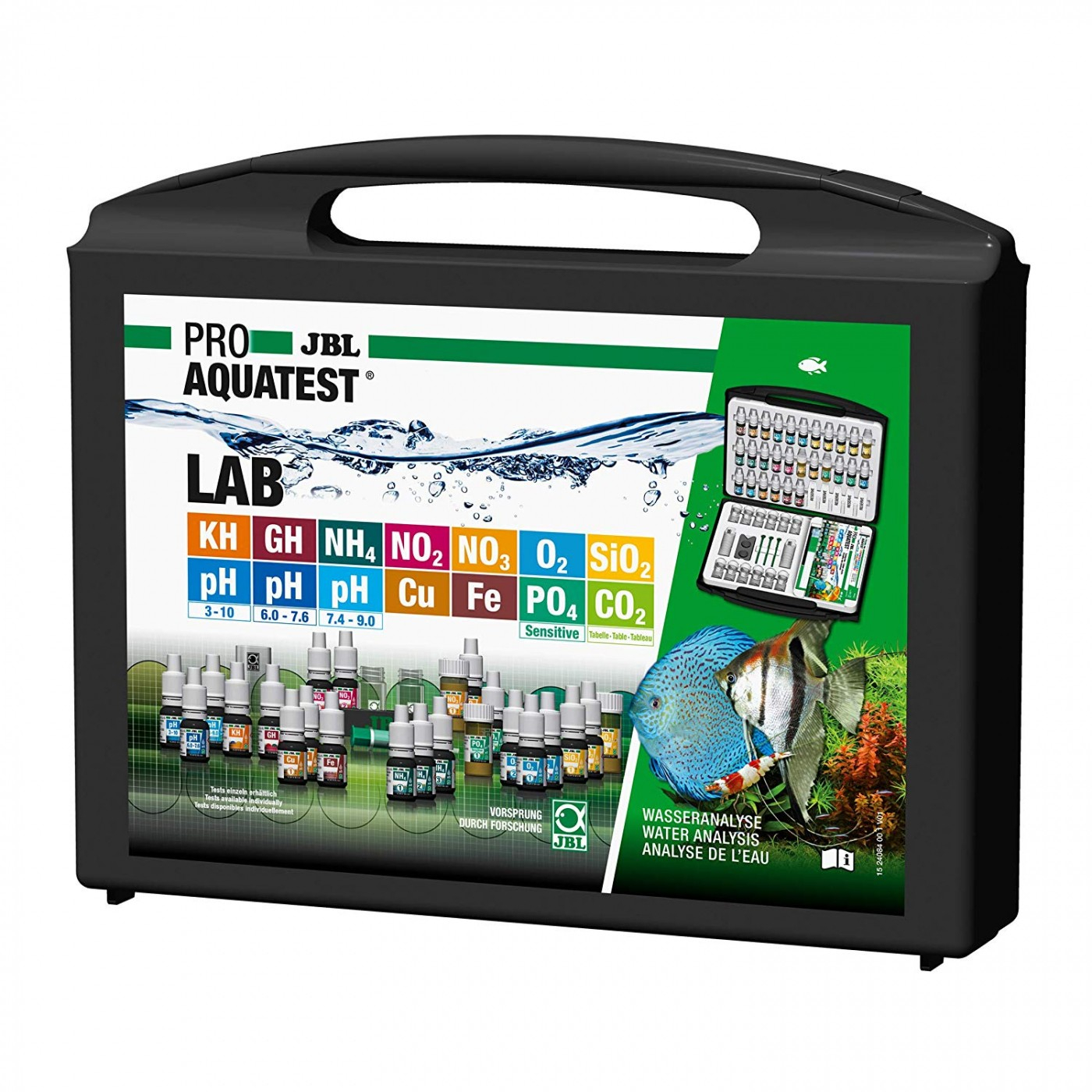 JBL ProAquaTest Test Lab Koffer mit 13 Wassertests