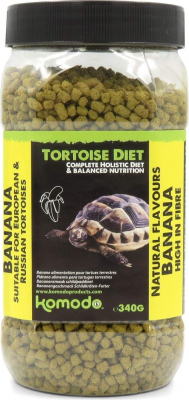Komodo Tortoise Diet aliment holistique pour tortues terrestres au goût de banane