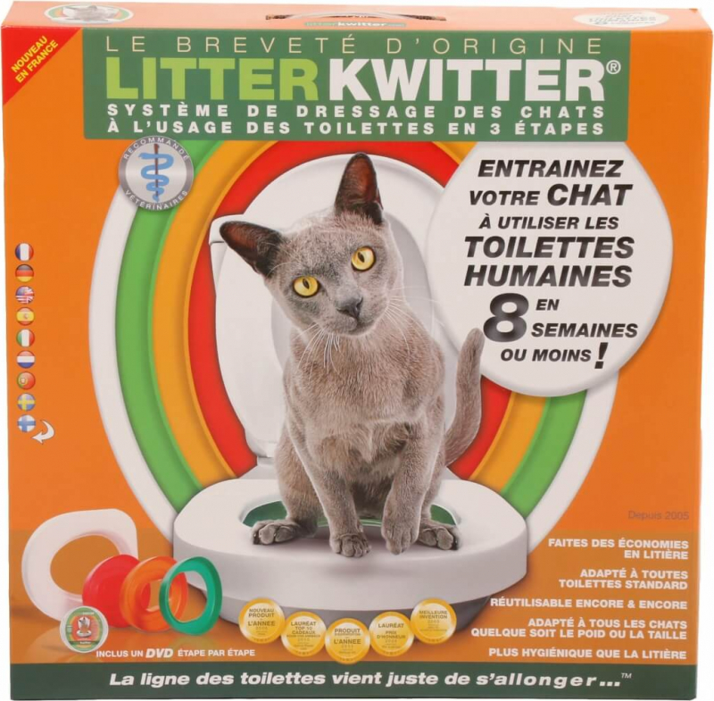Kit pour toilettes pour chat Litter Kwitter 