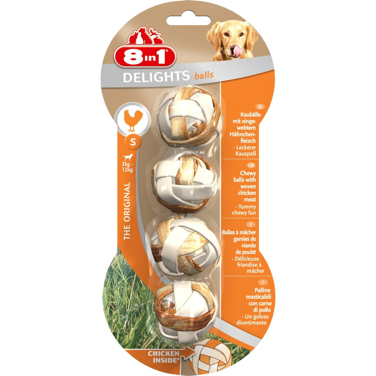 8in1 Delights Ossi XS da Masticare per Cane