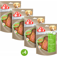 Friandises pour chien contre la mauvaise haleine saveur poulet 80 g Fillets  Pro Breath 8 in 1