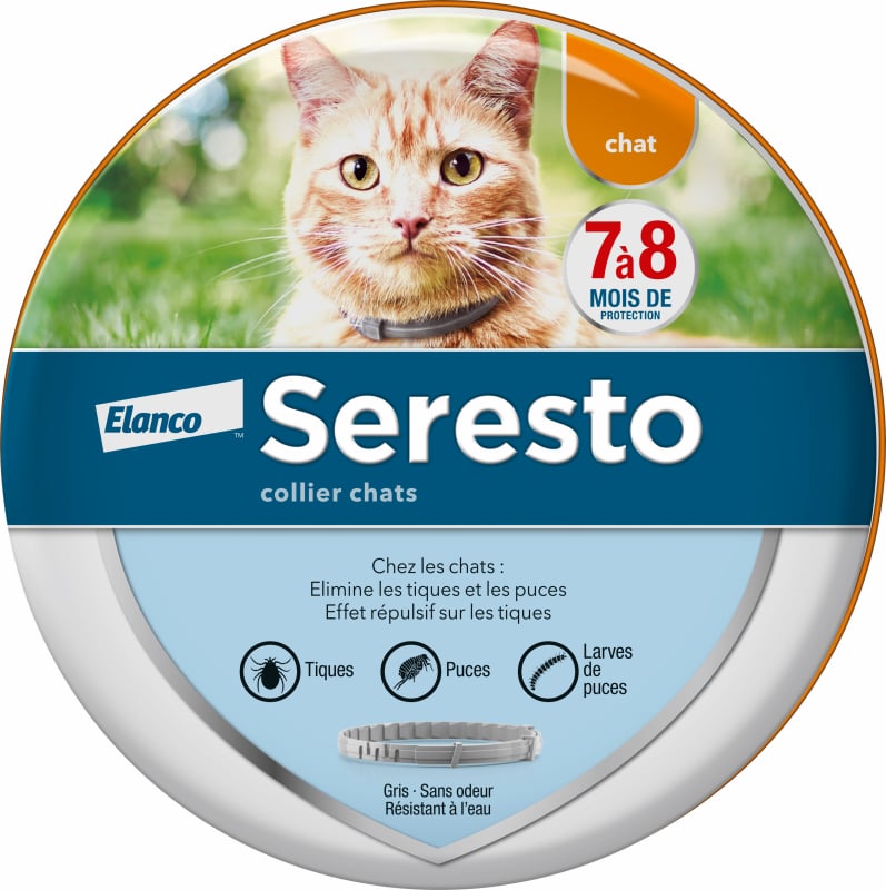Seresto Chat – ошейник от блох и клещей для кошек