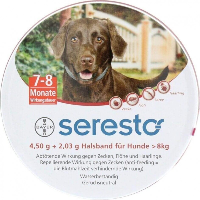 AntiParasitenHalsband SERESTO Hunde, effizient für 7 bis 8 Monate