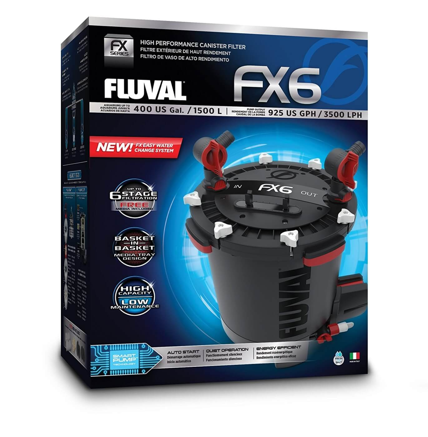 Filtre externe FX6 Fluval jusqu'à 1500 L