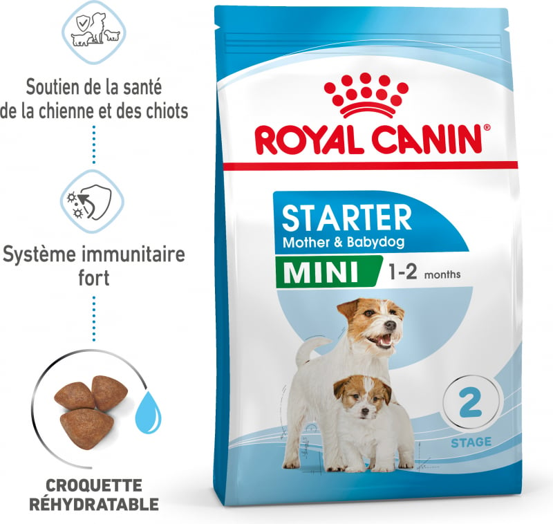 Royal Canin Mini Starter Mother & Baby - Chiot et chienne en gestation - lactation (jusqu'à 2 mois)