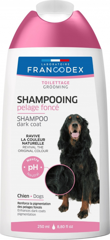 Francodex Shampoing Pelage Noir pour chiens 1L & 250ml