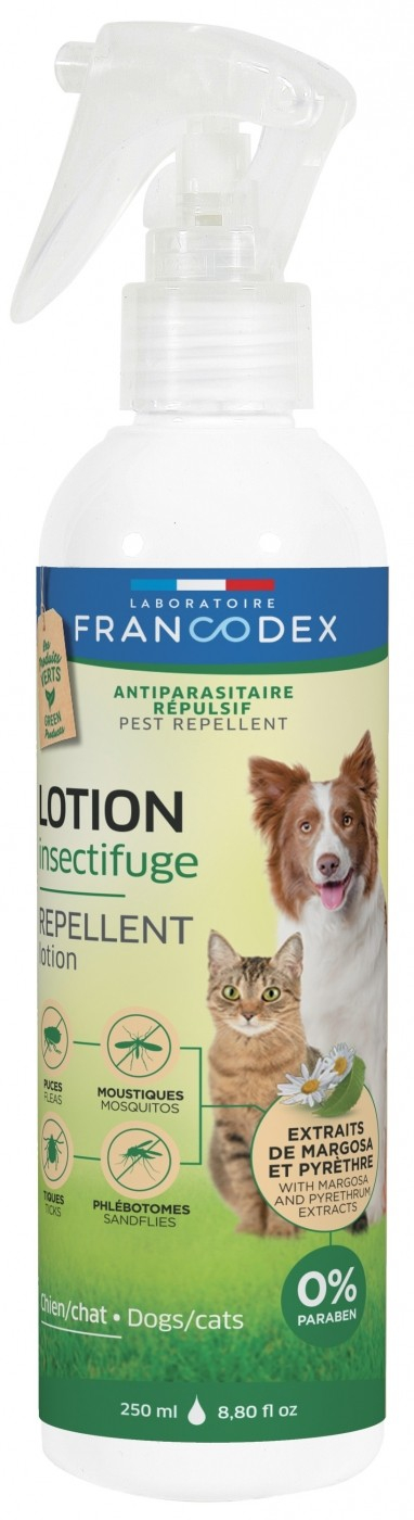 Francodex Insectifuge Chiens et Chats 0% Paraben et Insecticide