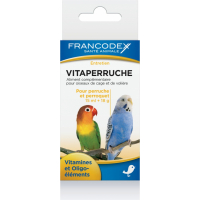 Francodex Vitaperruche Pour Perruches Et Perroquets Pour Becs Crochus Vitamines Et Oligo Elements