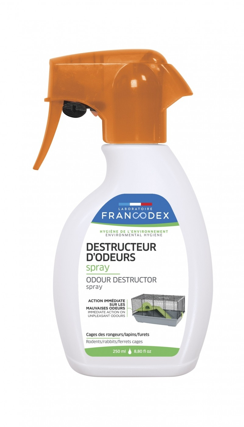 Francodex Geruchszerstörer-Spray - für die Umgebung von Nagetiere, Kaninchen, Frettchen