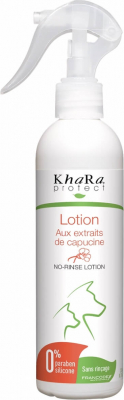 Khara Lotion nettoyante sans rinçage pour chiens aux extraits de capucine
