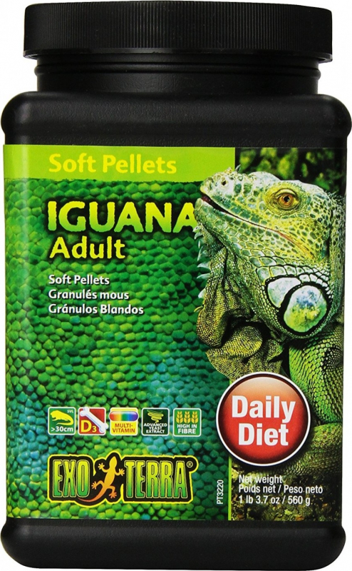 Granulado suave Exo Terra para iguanas adultas, 560 gr 