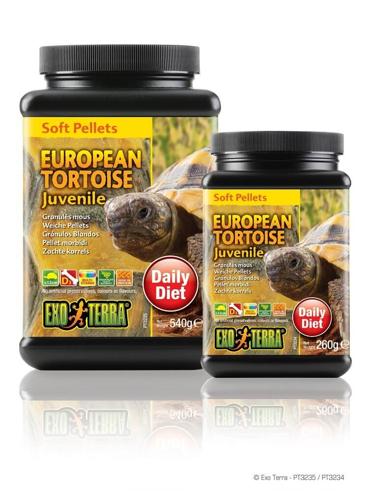 Mangime Exo Terra per tartarughe terrestri europee giovanili , 260 g