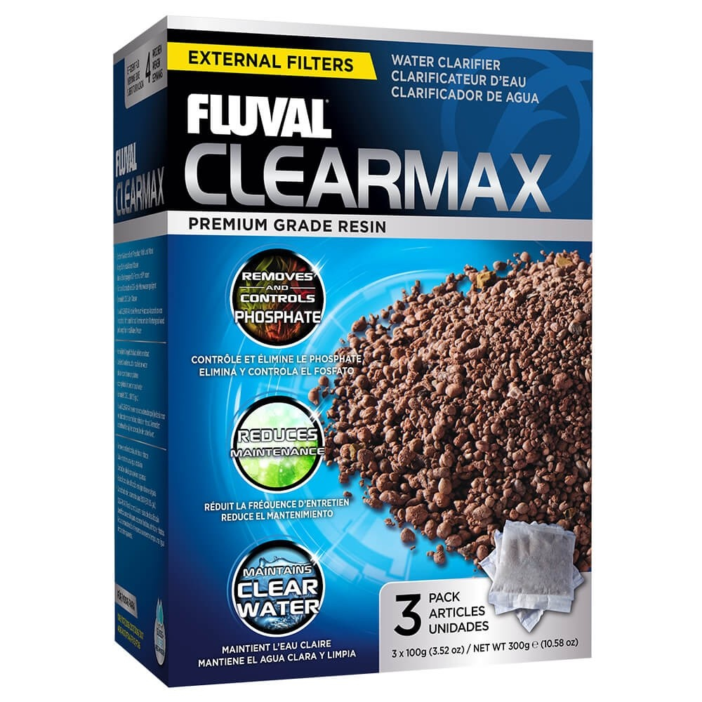 Fluval Clearmax Medio filtrante químico - Clarificador del agua 3 x 100g