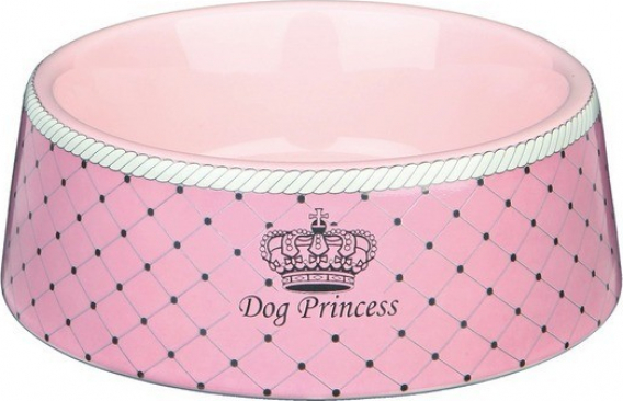 Dog Princess Ecuelle céramique rose
