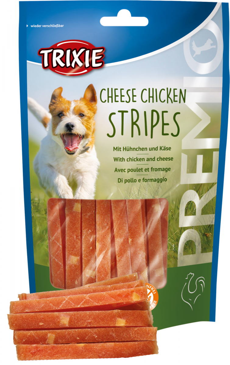 PREMIO friandises pour chien Chicken Cheese Stripes