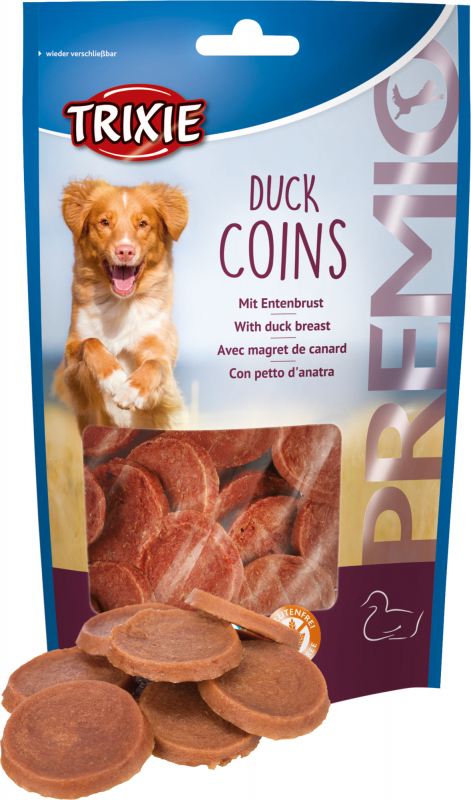 PREMIO Guloseimas para cães Duck Coins