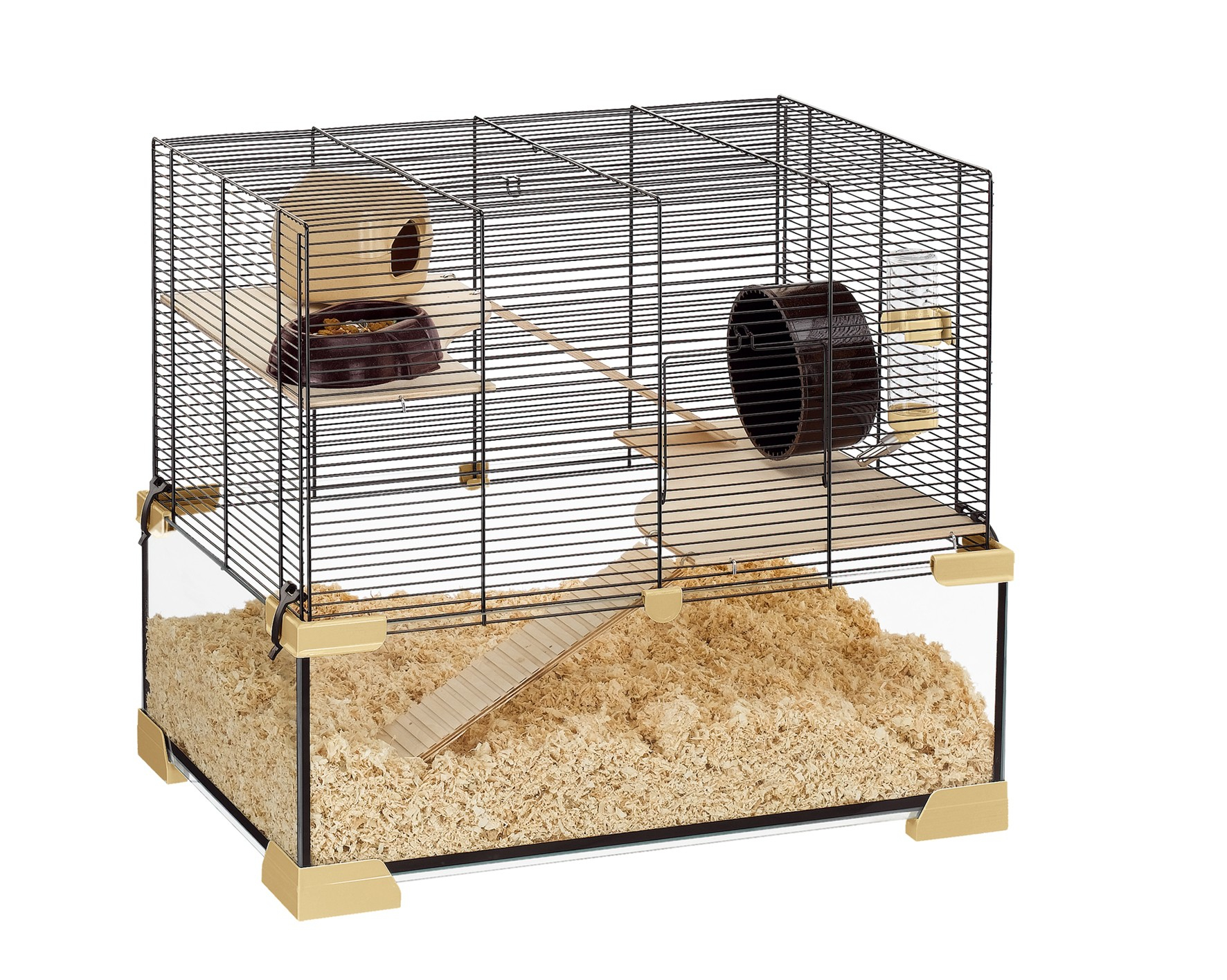 Jaula de vidrio para pequeños roedores - de 59,5 a 98,5 cm - Ferplast Karat