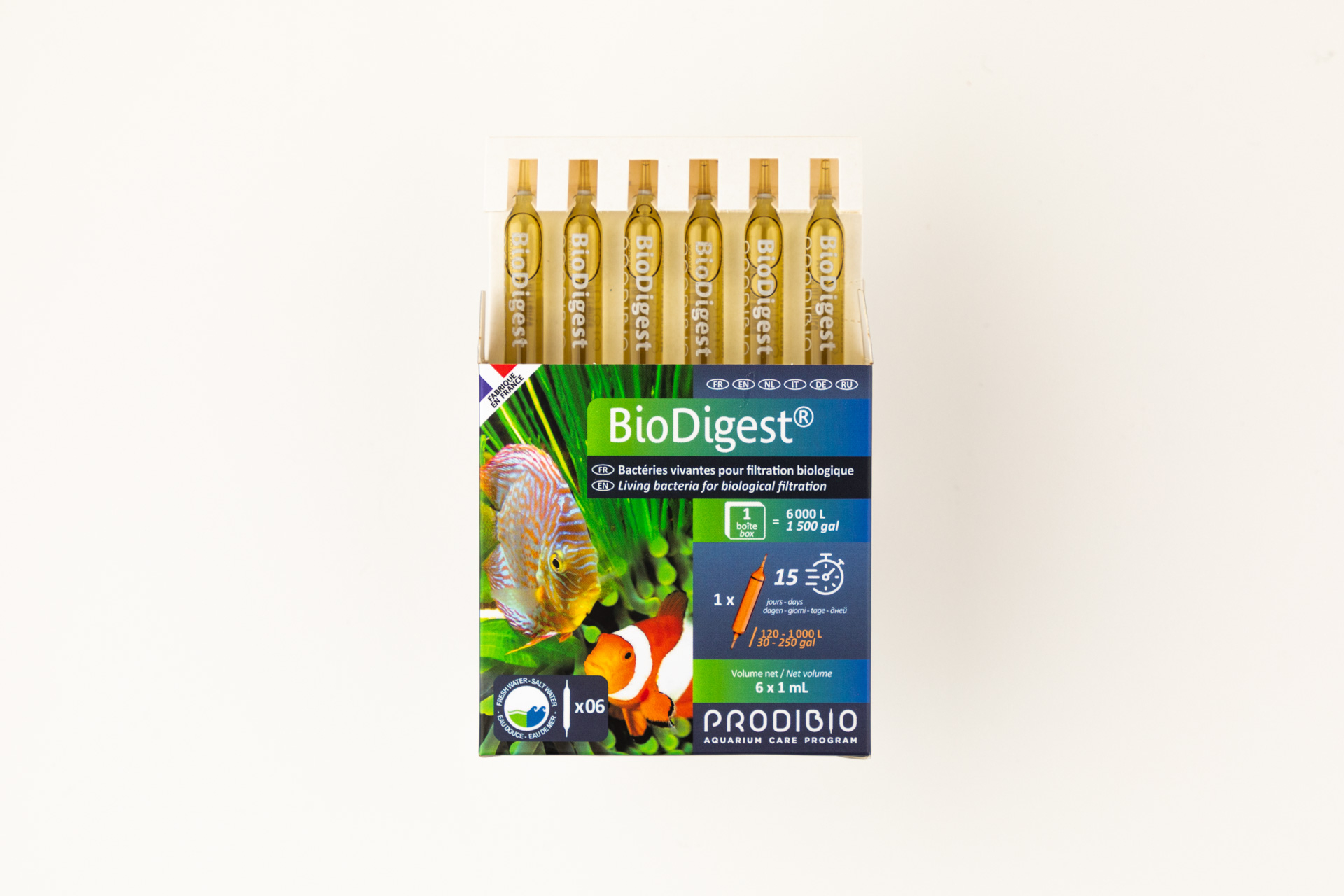 Prodibio BioDigest Bactérias - Purificador de água para aquário