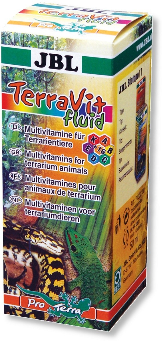 JBL TerraVit fluid Liquide multivitaminé pour animaux de terrariums