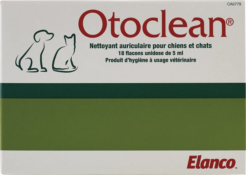 Otoclean 18 x 5ml Nettoyant auriculaire pour chien et chat