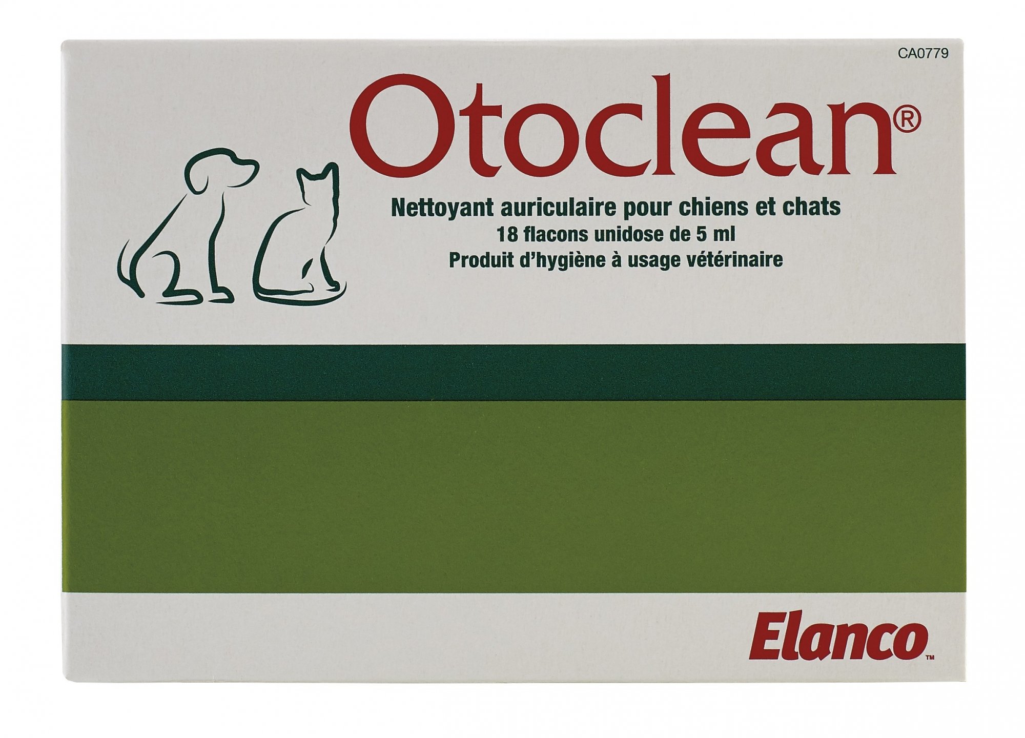 Otoclean 18 x 5ml Nettoyant auriculaire pour chien et chat