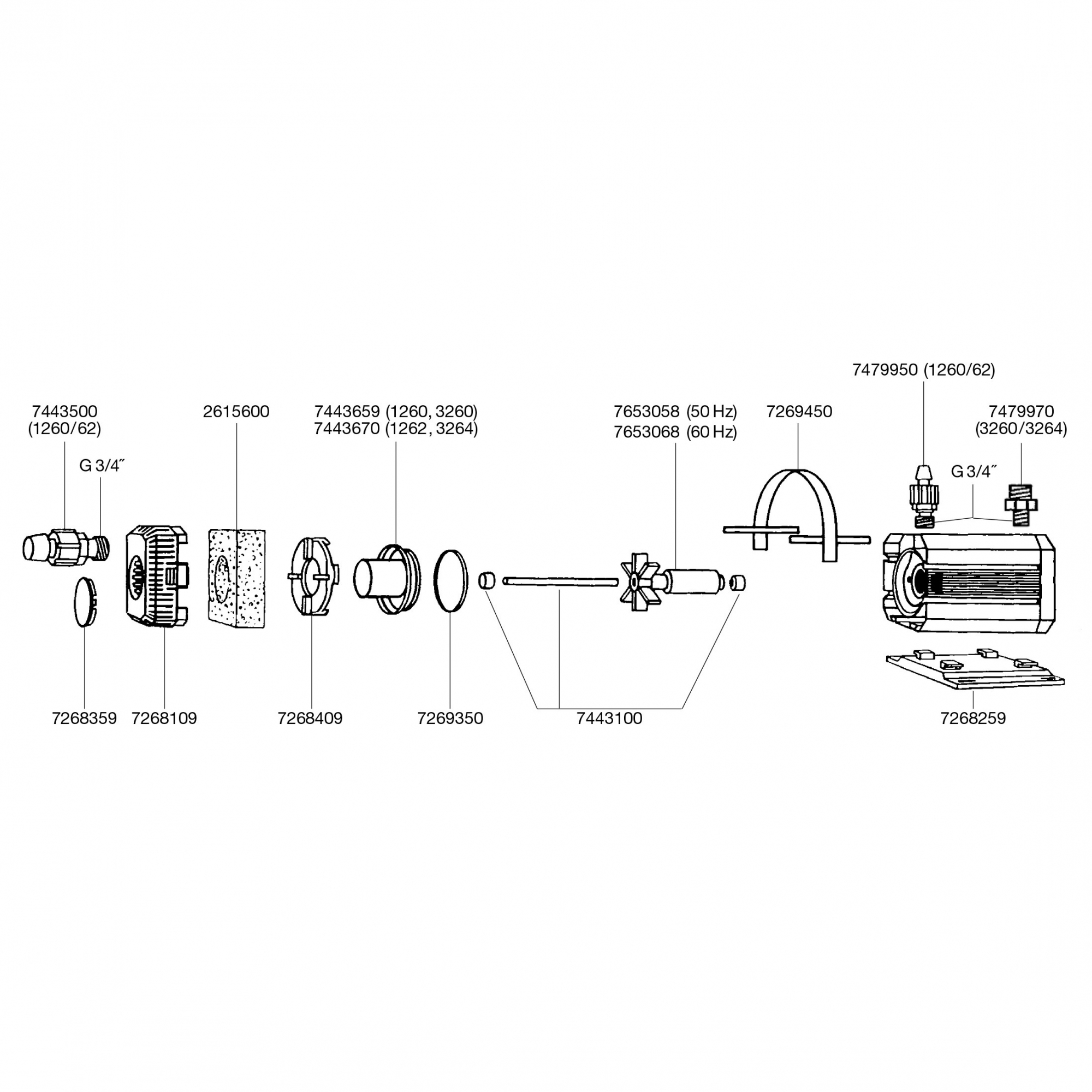 Pompe universelle EHEIM Universal 2400 L/h