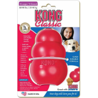 KONG Classic Hundespielzeug 6 Größen - mittelharter / harter Gummi für Hunde mit 