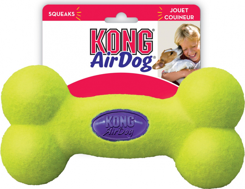 KONG Squeaker Bone 3 taglie - cani di tutte le taglie - con suono e rimbalzo