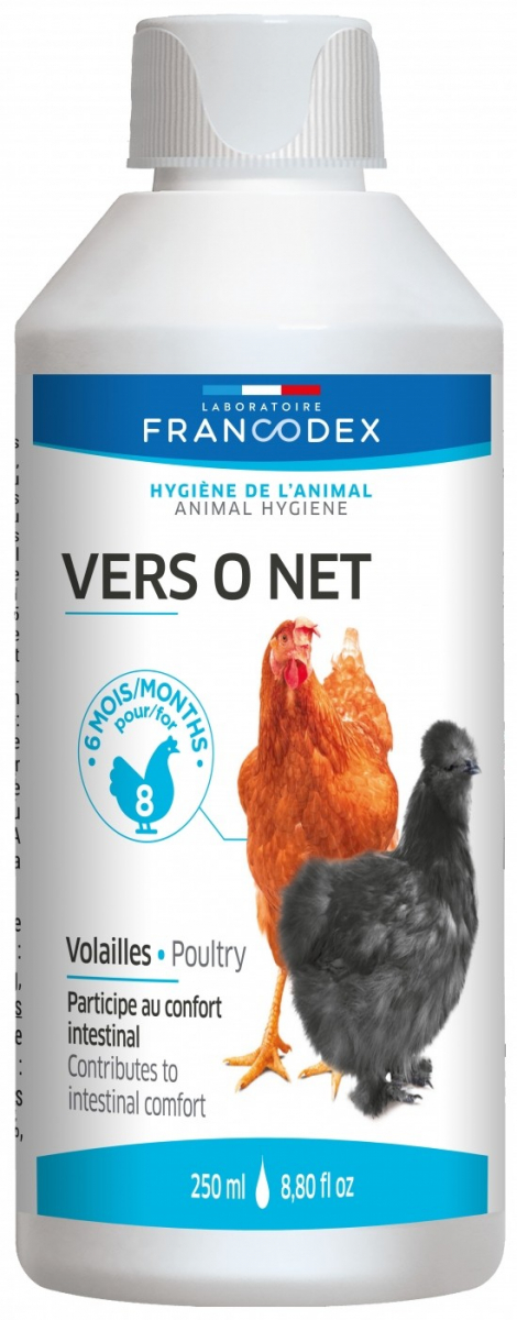 Francodex Vers O Net Aliment minéral liquide pour volailles, palmipèdes et gibiers