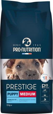 PRO-NUTRITION PRESTIGE Puppy Medium pour Chiot de Taille Moyenne