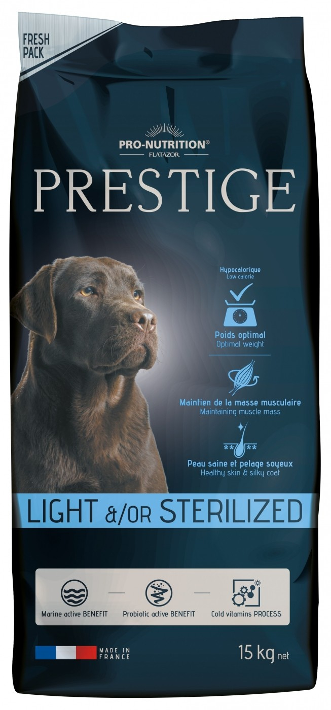 PRO-NUTRITION PRESTIGE Light & Sterilized para Cão Adulto Esterelizado ou com Excesso de Peso