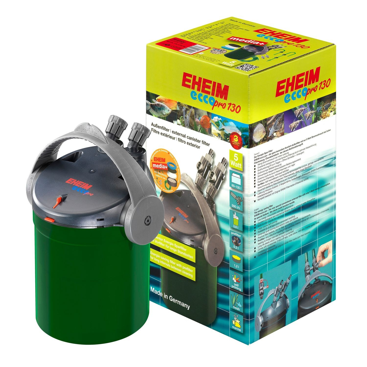 Filtro externo para aquário EHEIM EccoPro 130 / 200 / 300