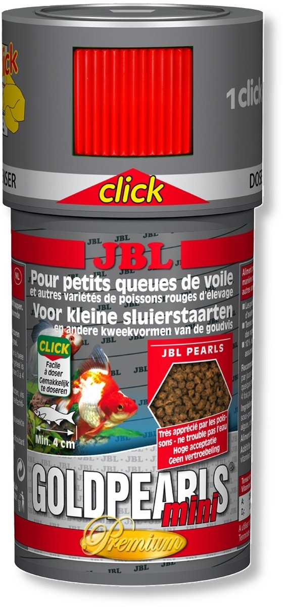 JBL GoldPearls CLICK Granuli Premium per pesci rossi e con coda a ventaglio