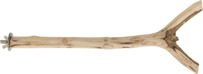 TYROL Perchoir en bois pour Grands Oiseaux Domestiques. En forme de Branche. 35CM