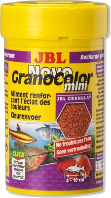 JBL Novo GranoColor Gránulos para peces de acuario pequeños