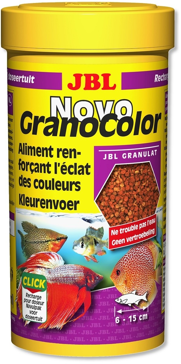 NovoGranoColor CLICK - Farbfutter-Granulat für Aquarienfische