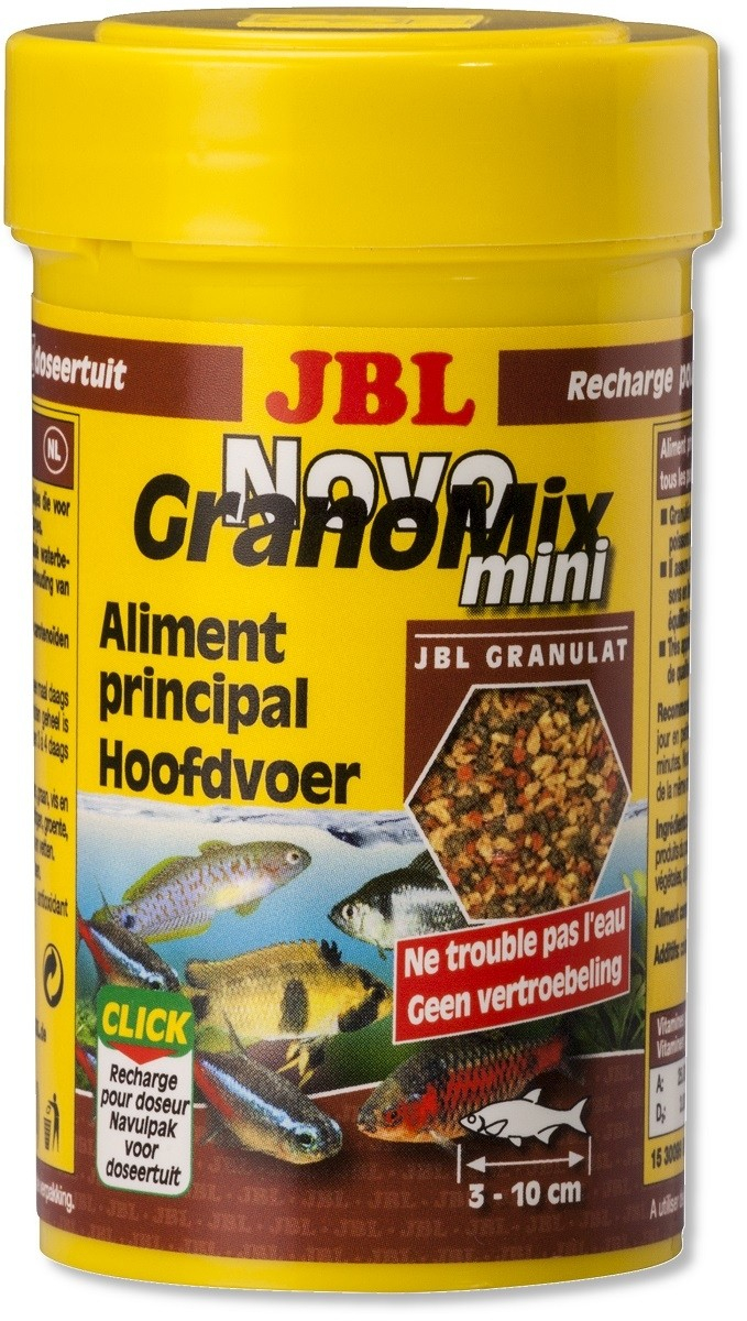 JBL NovoGranoMix mini-granuli per pesci d'acquario piccoli