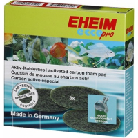 Schuimkussens (x3) met actieve kool voor Eheim Ecco pro filter 2032, 2034, 2036