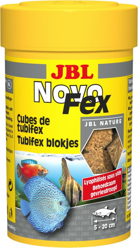 JBL NovoFex Cubes de tubifex lyophilisés