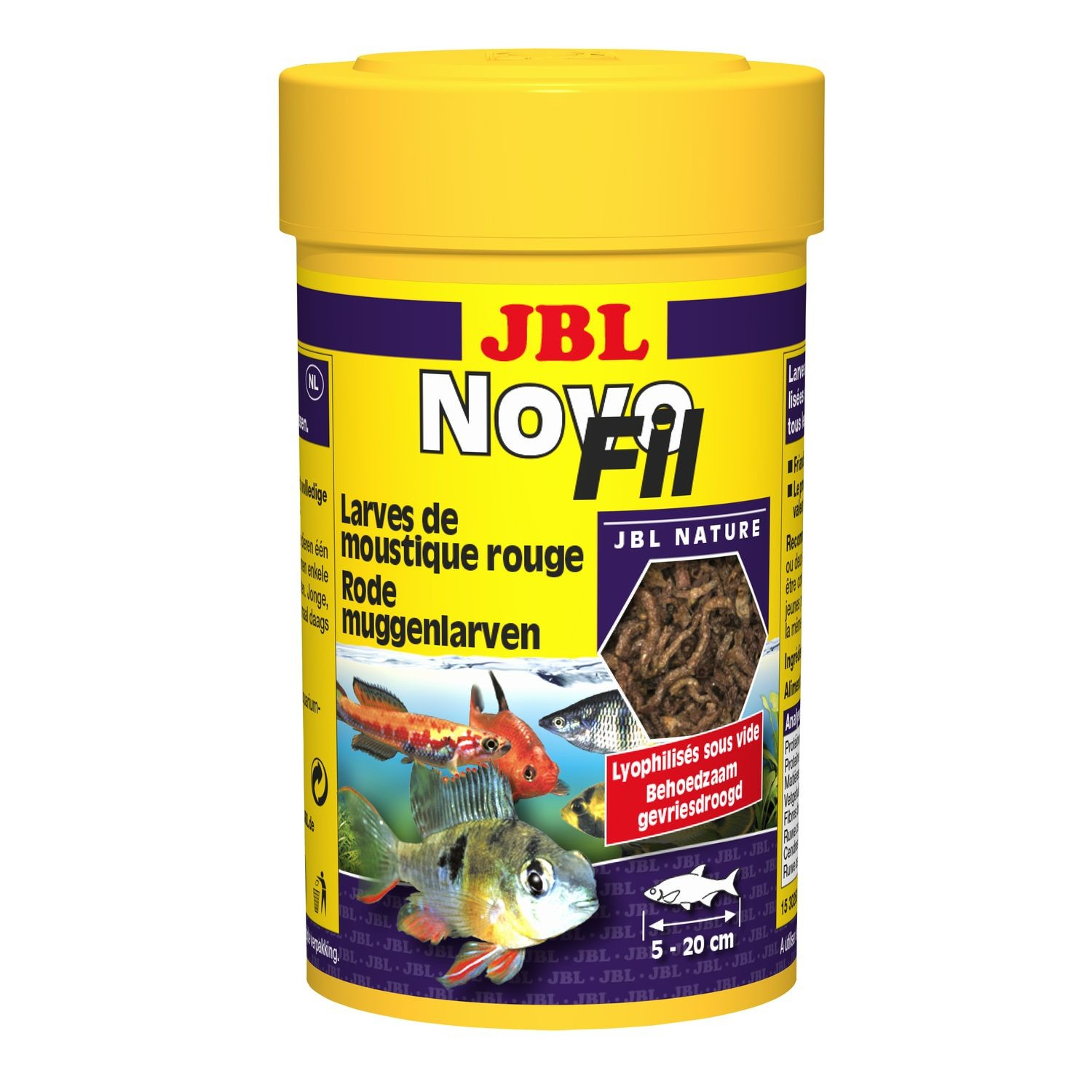 JBL NovoFil Larvas vermelhas e mosquitos liofilizado