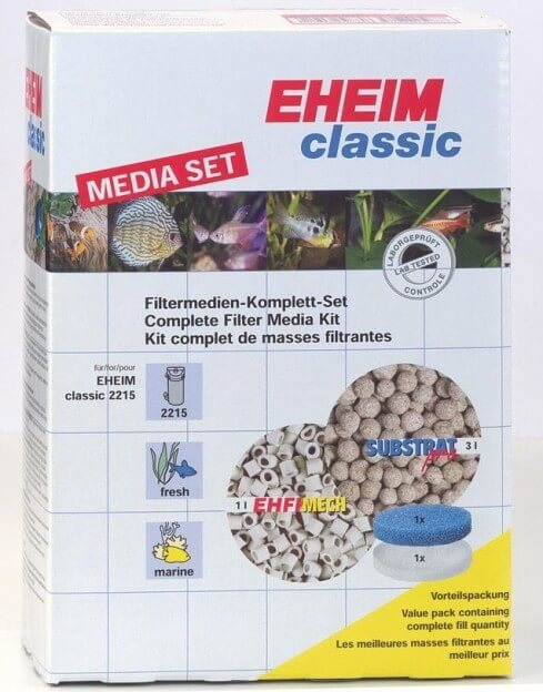 Kit complet de masses filtrantes pour filtre Eheim 2215
