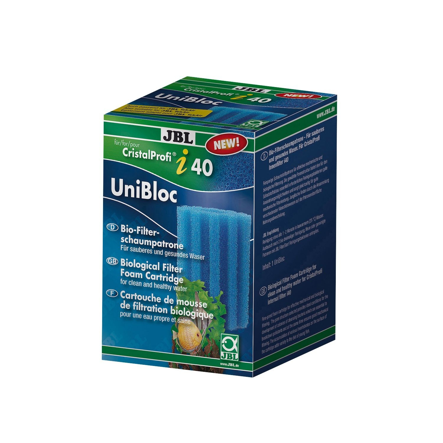 Esponja de filtración UniBloc para filtro CristalProfi i40
