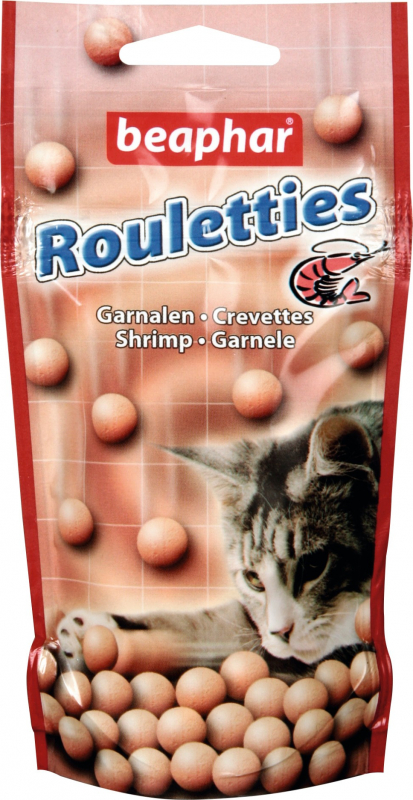 Leckerli Rouletties mit Shrimps