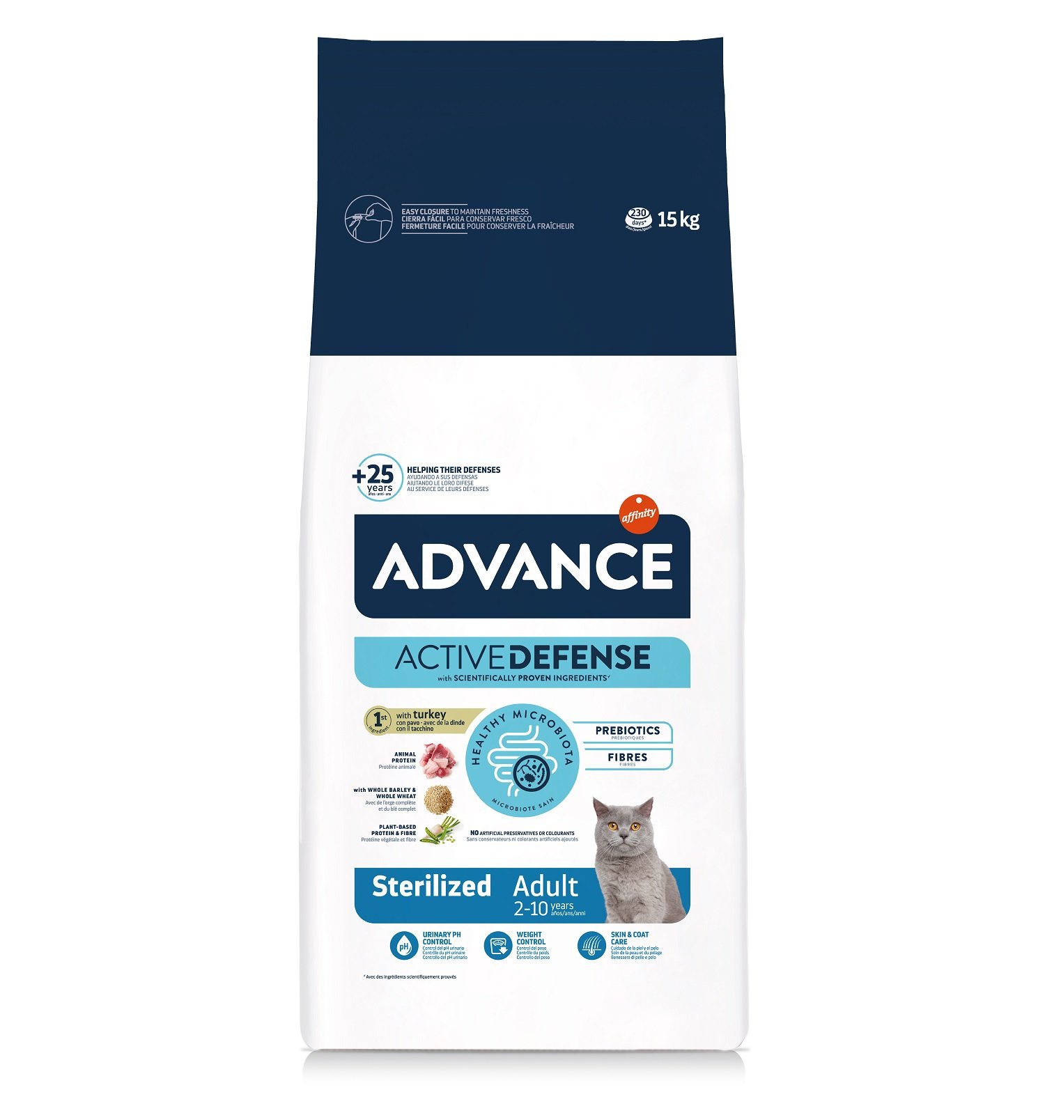 ADVANCE Sterilized Adult Pavo y Cebada para Gato Adulto Esterilizado