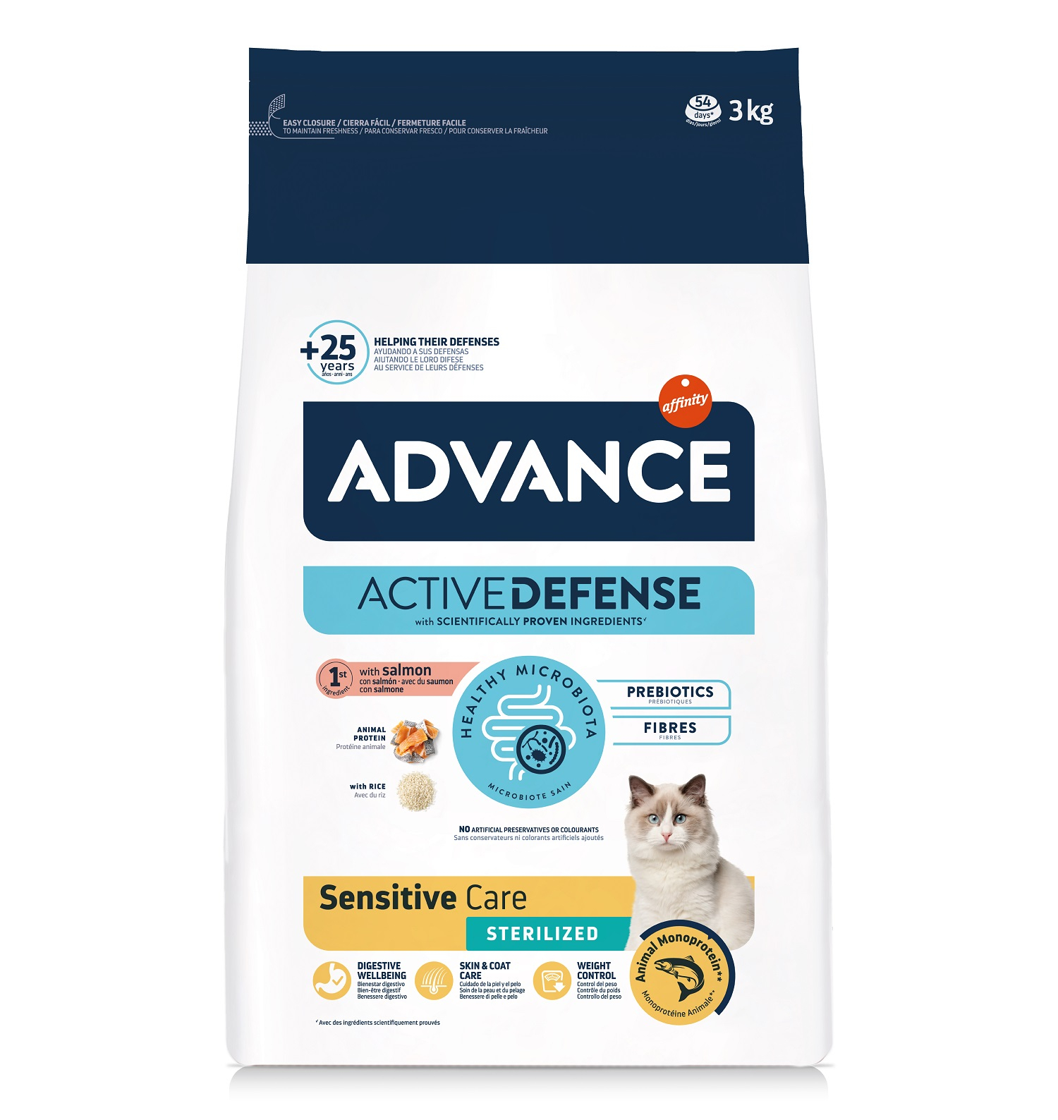 Advance Sterilized Sensitive mit Lachs für erwachsene sterilisierte, empfindliche Katzen