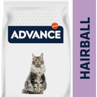 Advance Cat Hairball Dinde & Riz pour Chat Adulte - Anti Boules de Poils