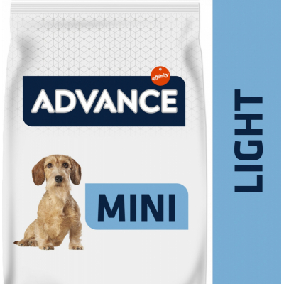Advance Mini Light au Poulet pour chien Adulte de Petite Taille en Surpoids